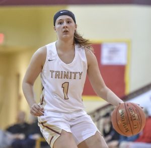 Trinity girls use second-half surge defensively to defeat Clay-Battelle 59-51